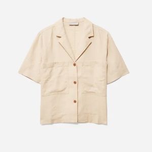 NWT Everlane Linen Workwear Shirt in Warm Khaki